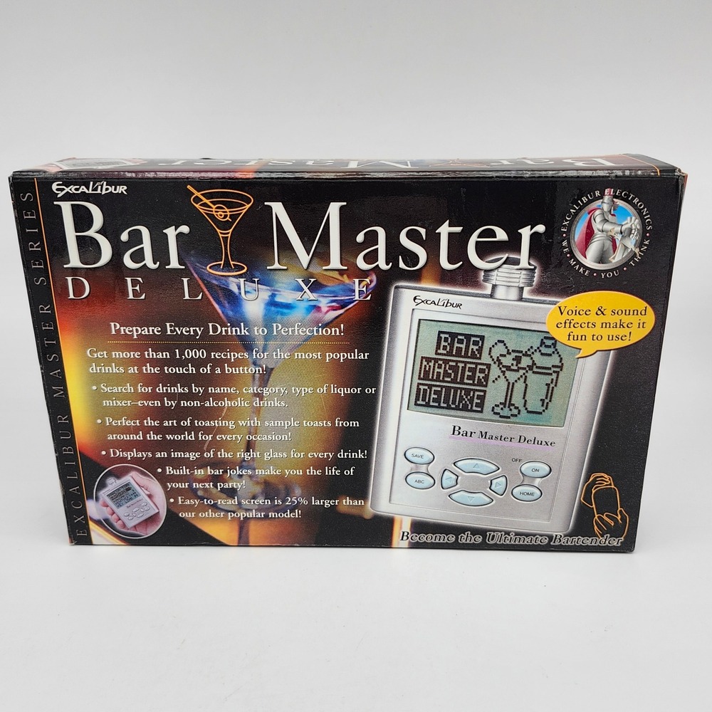 Excalibur Bar Master Deluxe Drink‎ Recipe Calculator Voice Sound Effects - Picture 6 of 9